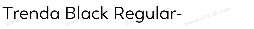 Trenda Black Regular字体转换